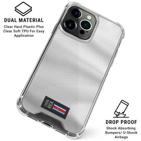 Costa Rica Soccer Flag iPhone 16 Pro Clear Case